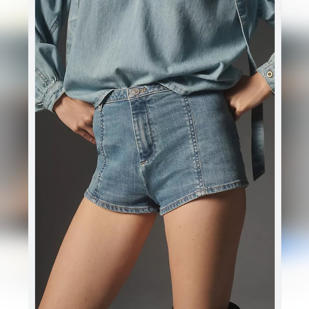 Anthropologie NWT Pilcro denim jeans micro shorts size 29 medium